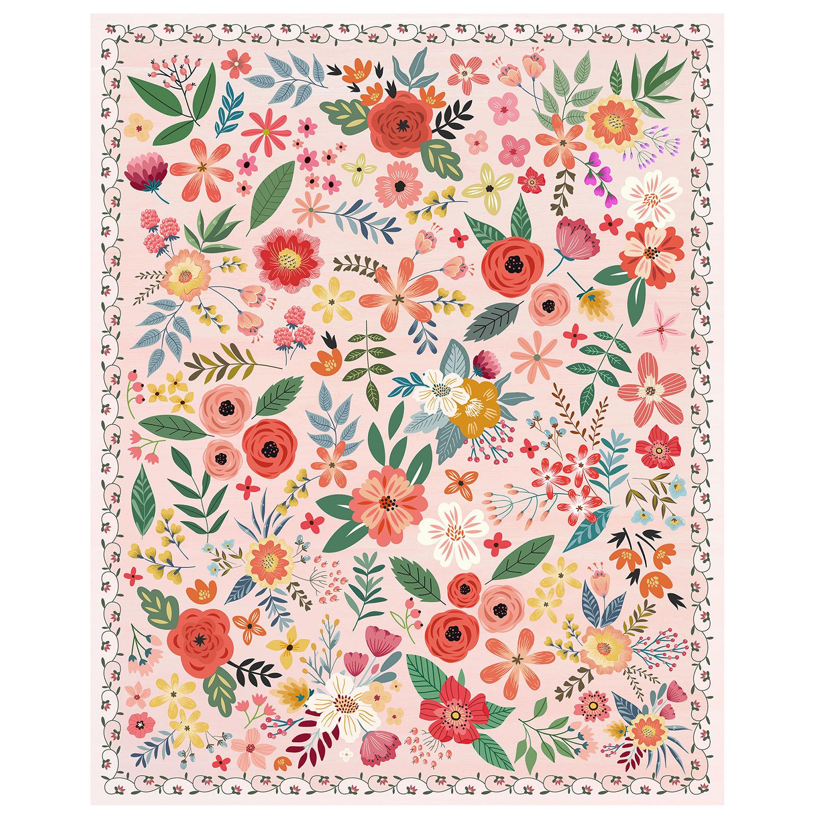 

Boho Washable Area Carpet Home Room 3X2.4m Floor Mats Non Slip Soft Carpet Low Pile Rug for Bedroom Office Dining Decoration