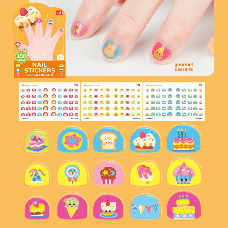 

Наклейки для ногтей с героями мультфильмов TOI для детей — забавные татуировки и нейл-арт для девочек