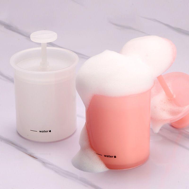 Facial Cleanser Foam Maker Manual Face Wash Foaming Bottle Shower Gel Bubble Maker Milk Frother