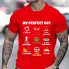 Men's T-shirts My Perfect Day Gamer Cool Gamer Video Game Funny T-Shirt Male Tshirts Video Games Play Playing Lover Tops Outfits