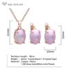 Elegant Egg Shape Colorful Simulated-pearl Drop Earrings Jewelry Sets For Women Party Jewelry Pendant Necklace