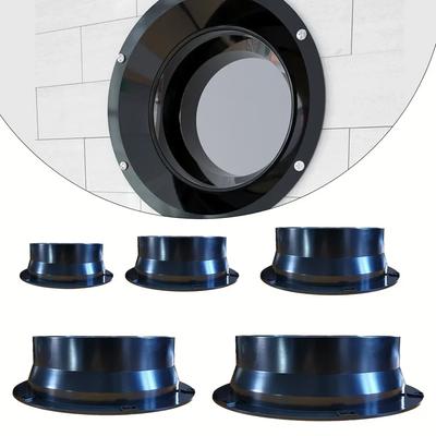 Złącze Kanałowe Złącze Węża Adapter Wentylacji Powietrza Kołnierz Tworzywo ABS Do Średnicy 100-250mm Akcesoria Przyłączeniowe Otworu Wentylacyjnego