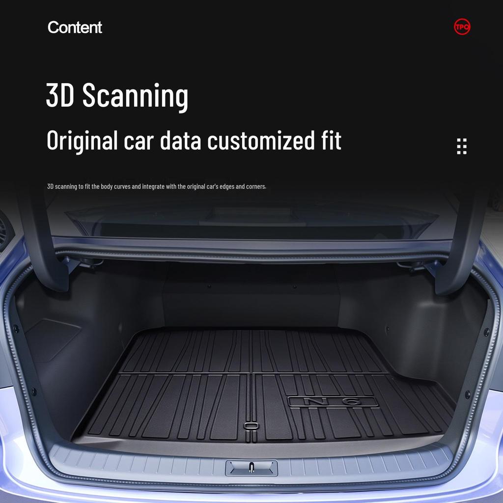 Nissan N6 Waterproof TPE Trunk Mat for Interior Enhancement and Decoration