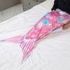 Beauty Fish Scales Mermaid Tail Princess Blanket For Sofa Bed Wearable Soft Flannel Throw Nap Sleeping Bag Single Warm Blankets