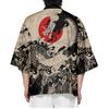 Summer Japanese Style Anime Dragon Print Cosplay Yukata Top Adult Traditional Samurai Loose Kimono Cardigan for Men Women