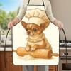 A Cute Chihuahua Dog Chef Apron Featuring a Rolling Design, This Durable Kitchen Apron Is Perfect for Cooking, Baking, And Gardening. Made from Easy-T