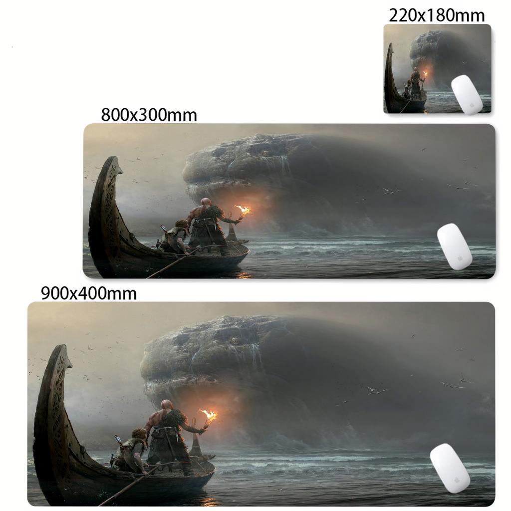 Mouse Pad God of War Xxl Mousepad Gaming Accessories Keyboard Computer Carpet Game Desk Mat Pc Large Gamer Cabinet Table Mats