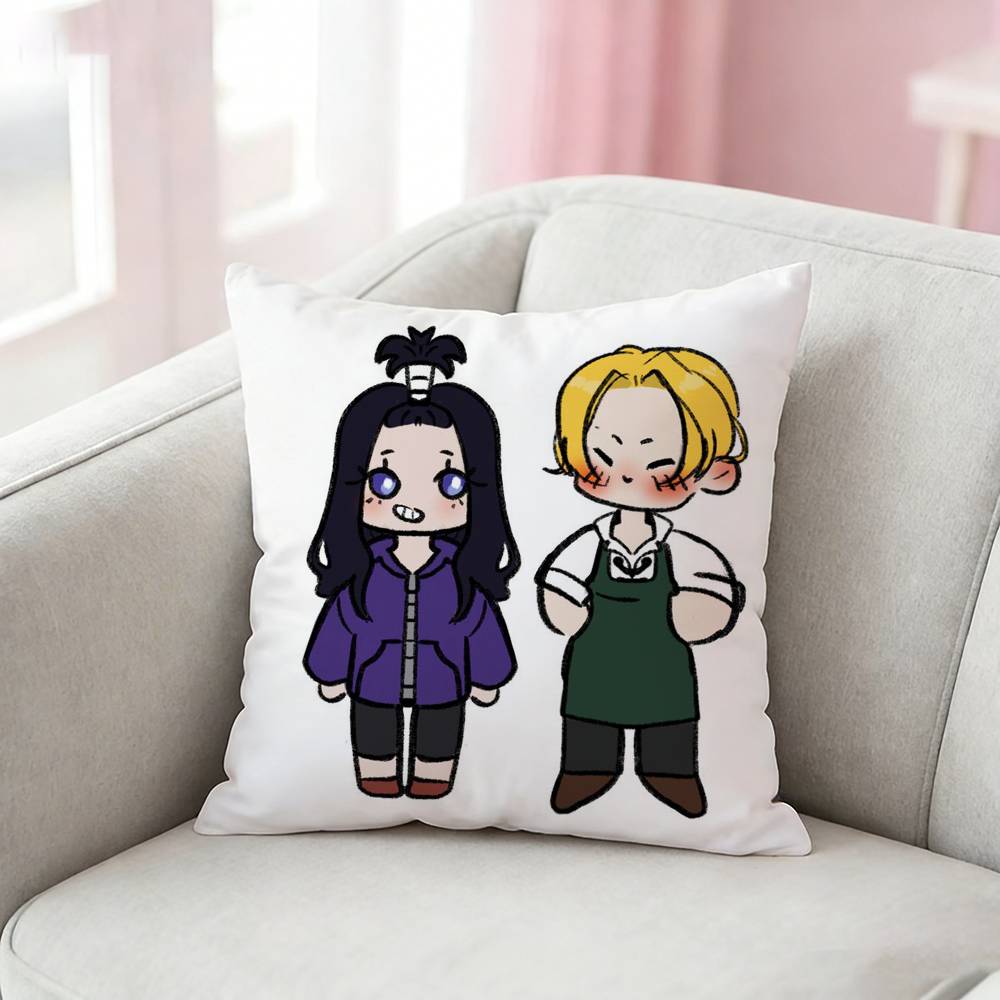 Fashion ZZenshu Anime Pillow Case for Sofa Living Room Home office Decor Protective Cover