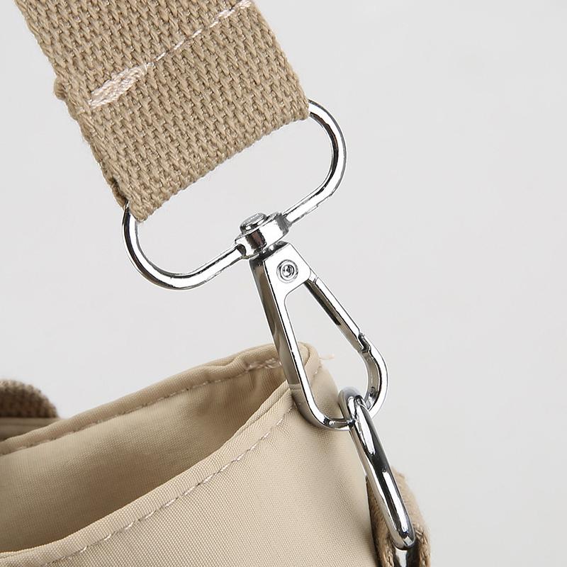 Nylon Shoulder Bag Women's Tote Bag Solid Color Portable Crossbody Bag