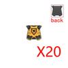 Military Building Blocks Solider Figures Medieval Crusaders Jerusalem Black Hawk Red Lion Knights Accessories Flags Vest MOC