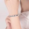 Simple Ethnic Style Lotus Heart For women 925 Sterling Silver Aged Retro Buddha Character Flower Opening Bracelets  TYB607