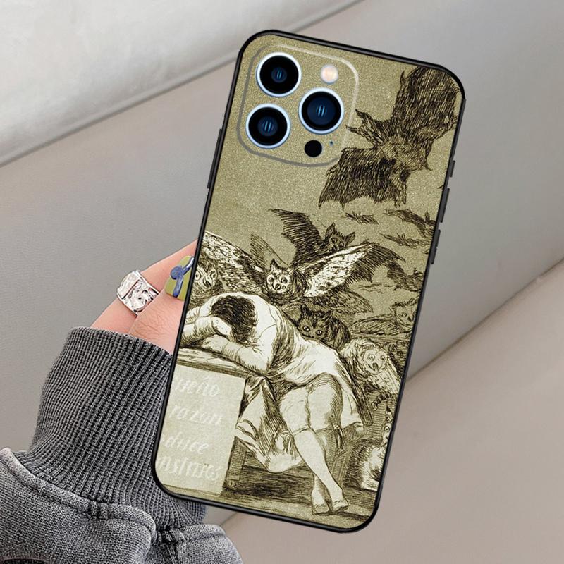 Spain Francisco Goya Art Phone Case For iPhone 14 11 12 13 15 16 Pro Max Mini X XR XS MAX Plus Silicone Cover Case