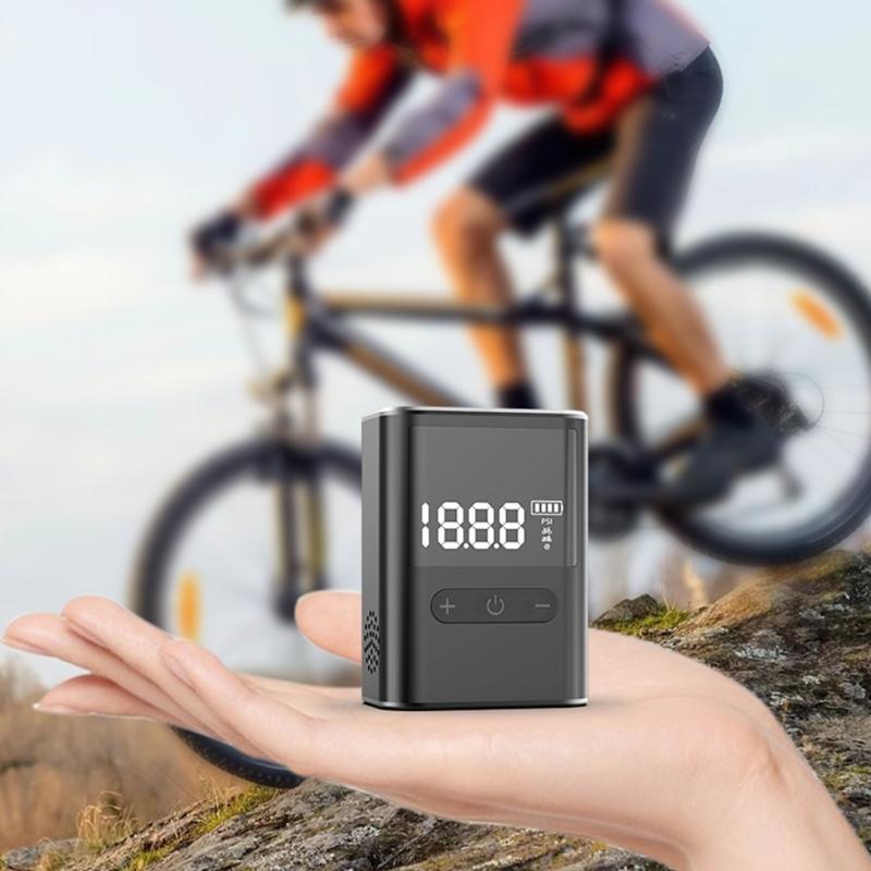 Portables Bike Pumps Wireless Cycling Inflator Small Air Compressors Bike Pumps for Road Mountain City Bikes