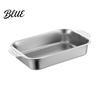 High Temperature Resistant Heavy-Duty Rectangular Steel Pan Baking Pan Stainless with Handles Tray Deep Durable Kitchenware for Roasting