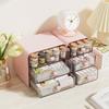 Transparent Design Desktop Drawer Box Large Capacity Multifunctional Storage Shelf Space Saving Desk Pen Holder Office
