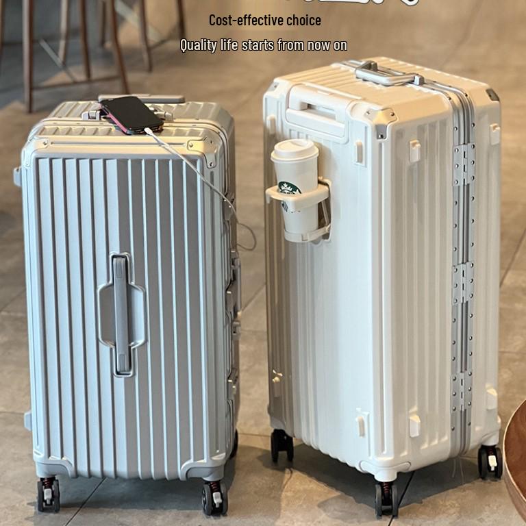 Anti-Fall Aluminum Frame Luggage Trolley with Large Capacity & Combo Lock