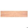 VidaXL Wall Shelf Light Brown 220x50x6cm Solid Oak Wood Treated 363737