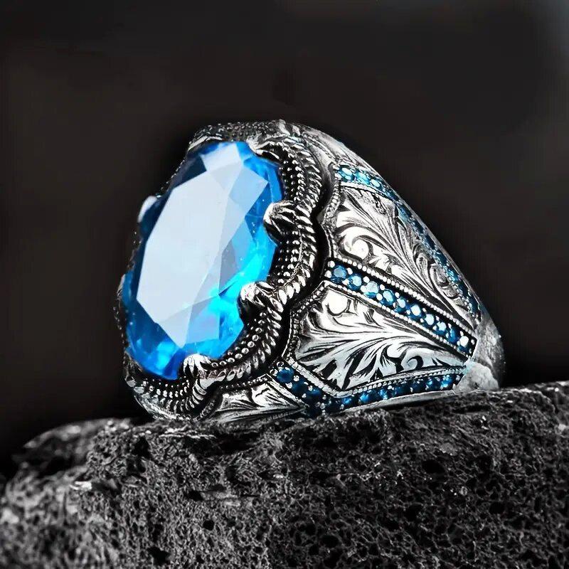 Retro Pattern Ring, Creative Luxury Accessories, Luxury Domineering Women'S Ring