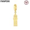 Copper Golden Colour London Big Ben Pendant Bracelets Charm Fits Women Jewellery Party Bead DoItYourself Beautiful Gifts Accessory