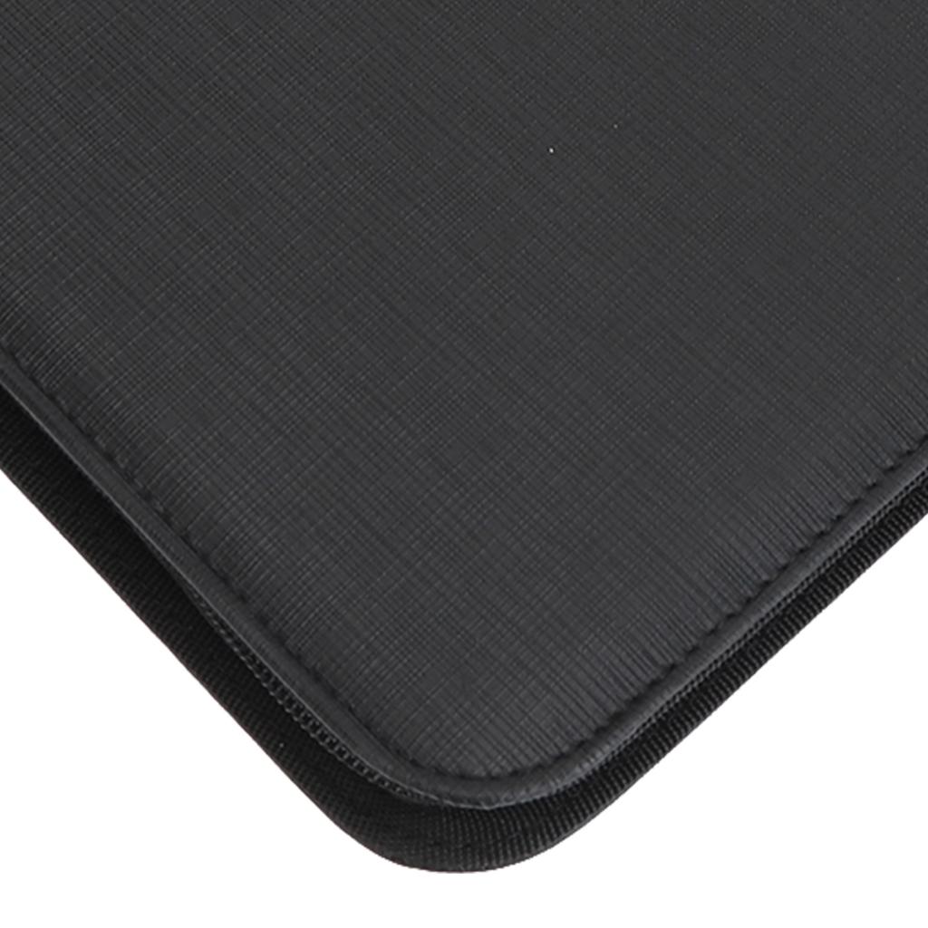 Zip Trading Card Album PU and PP Transparent 480 Cards Black Waterproof Trading Album Display Holder for Gaming Cards