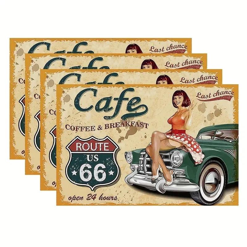 Printed Festival Party Placemats: Stain-Proof, Heat-Resistant Table Decoration