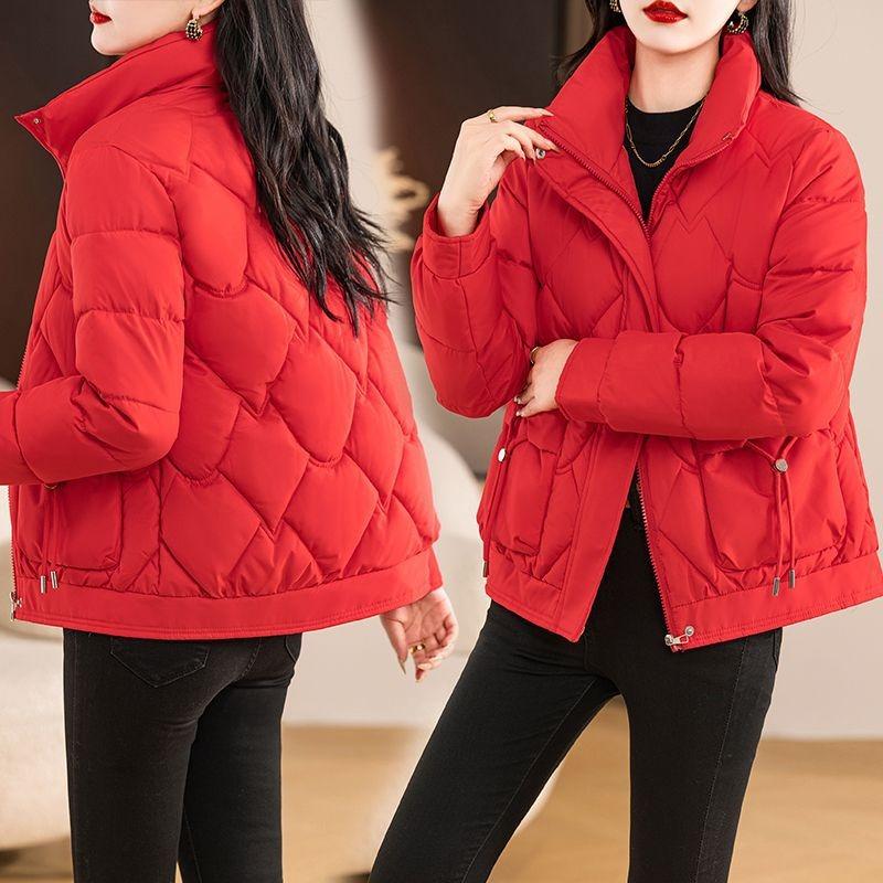 New thin down cotton-padded clothes women's winter jackets short thickened cotton-padded clothes warm cotton-padded jackets trendy and versatile