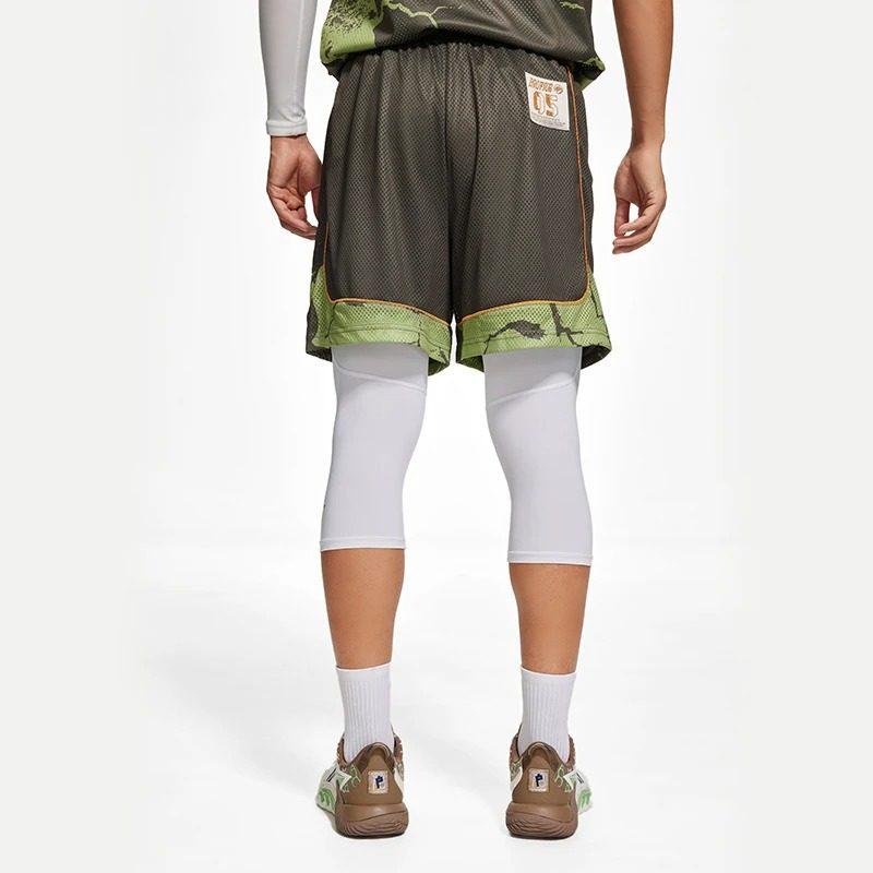 Li Ning Badfive Casual Shorts Unisex Green AAPS469-1