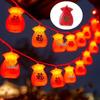 LED Gypsophila Red Lantern String Lights for New Year and Spring Festival Decor