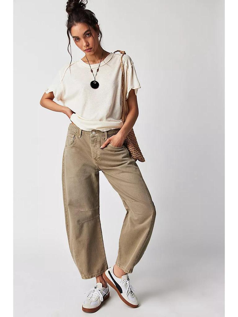 European and American Women's Low-Waist Loose Wide-Leg Denim Pants