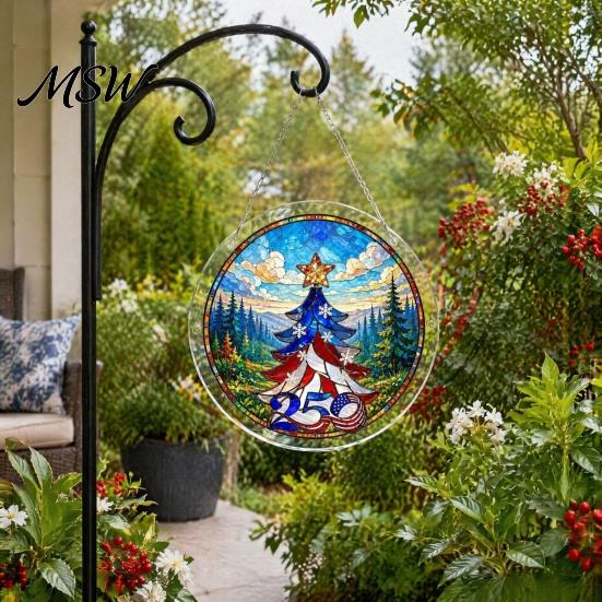Light Refraction Sun Catcher Acrylic Puzzle Suncatcher, Colorful Window Hanging Ornament, 7.87 Inch Wall Art Decoration, Ideal for Gifting And
