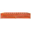 Vidaxl Bed Without Mattress, Waxed Brown, 200X200 Cm, Pine Wood