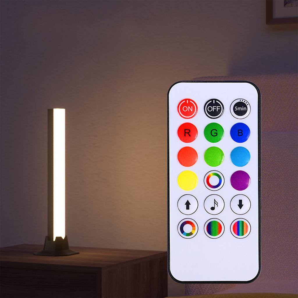 Pickup lamp 3dRGB voice-controlled music night light USB desktop atmosphere lamp infrared remote control desk lamp