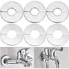 Triangular Valve Self-adhesive Chrome Plated Stainless Steel Decorative Cover Faucet