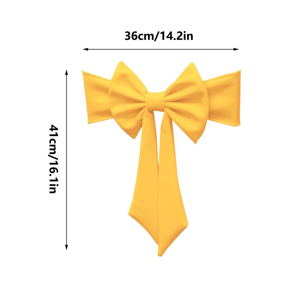 

Рождественские Банты на Стулья Чехол на Стул Завязки для Стула Спинка Стула Многоцветный Ремень для Стула Нескользящий Чехол на Стул Для Свадеб Вечеринок Дней Рождения жёлтый