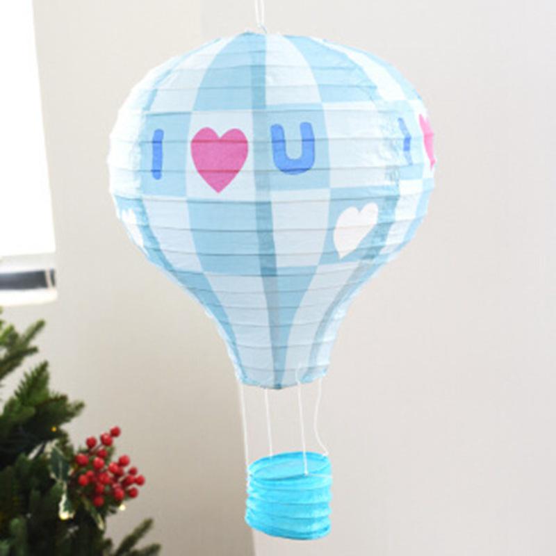 

Hot Air Balloon Paper Lantern Decoration for Windows and Ceilings 30cm Diameter, 45cm Height
