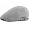 HT4737 Mens Berets Women Spring Summer Breathable Linen Beret Cap Artist Painter Beret Hat Male Female Adjustable Ivy Flat Caps