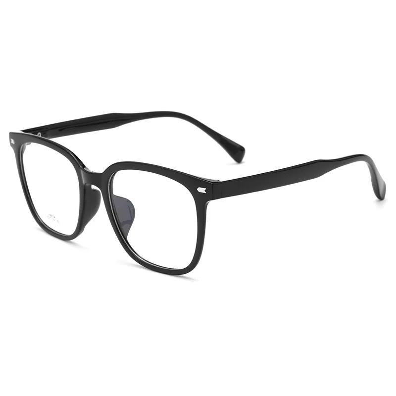Customized Prescription Glasses Men Women TR90 Black Square Anti Blue Light Eyewear Optical Myopia Classic Eyeglasses Ultralight