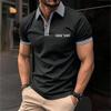 Abbigliamento Estivo da Uomo Polo a Maniche Corte con Stampa Digitale 3D Uomo Business Golf Polo Top