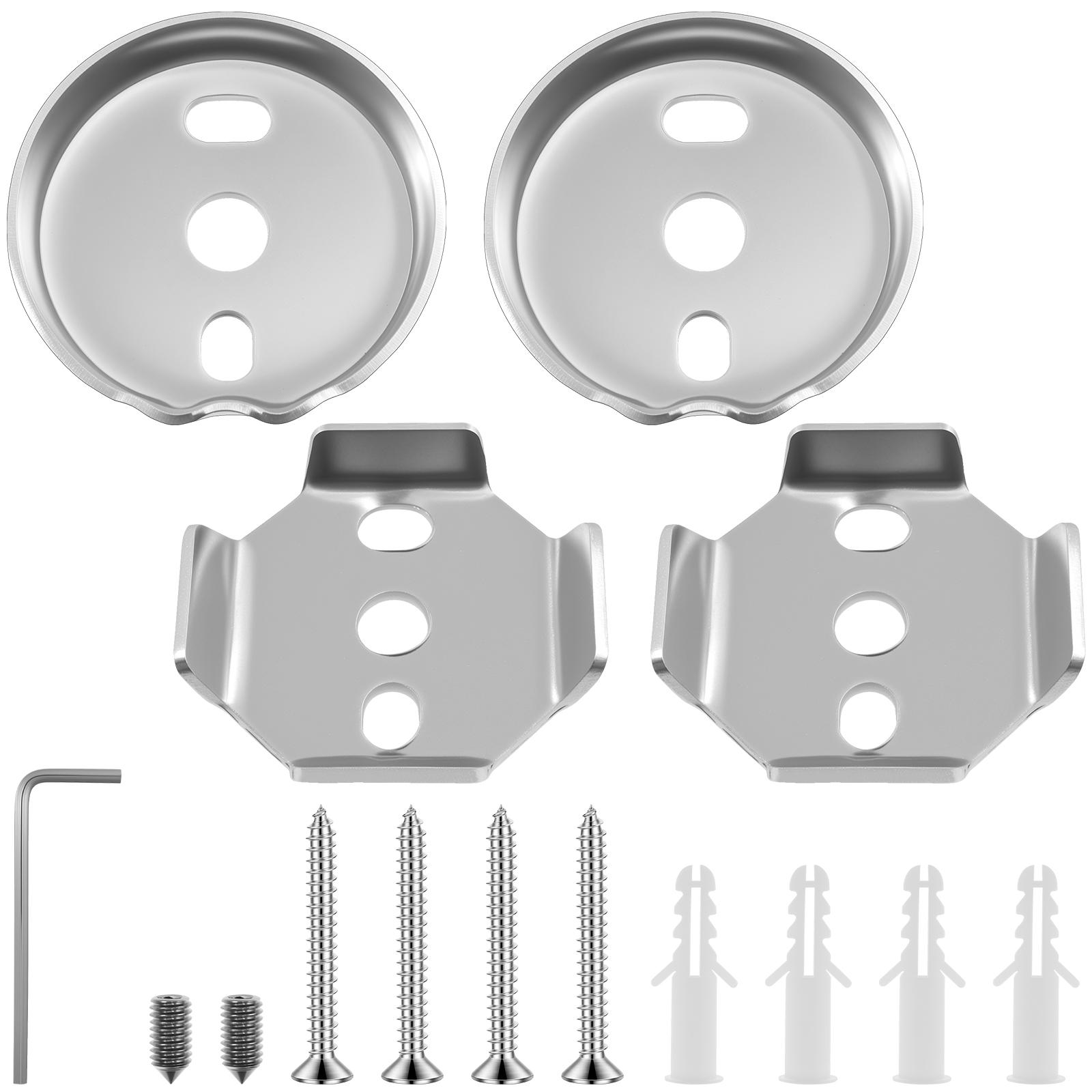 

Base Spacer for Towel Rack High Strength Stainless Steel Round and Square Mounting Hardware Accessory for Bathroom Towel Pole