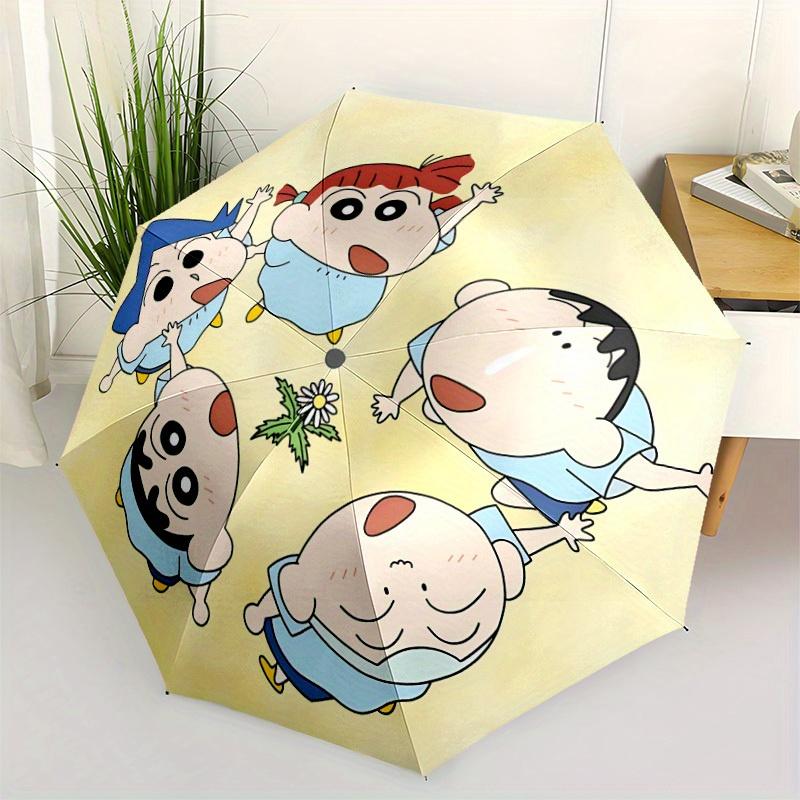 1pc Crayon Shin-chan Automatic Opening/closing Umbrella, Compact Travel Umbrella - - Festive Accessory, Sturdy Ribs Yy250807095