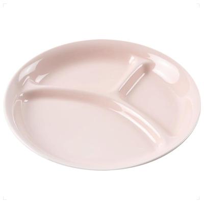 22cm Three-Compartment Lunch Plate by Maruku Paju (Official) - Excellent Drainage, Shatter-Resistant, Children's Dishwasher and Microwave Safe,