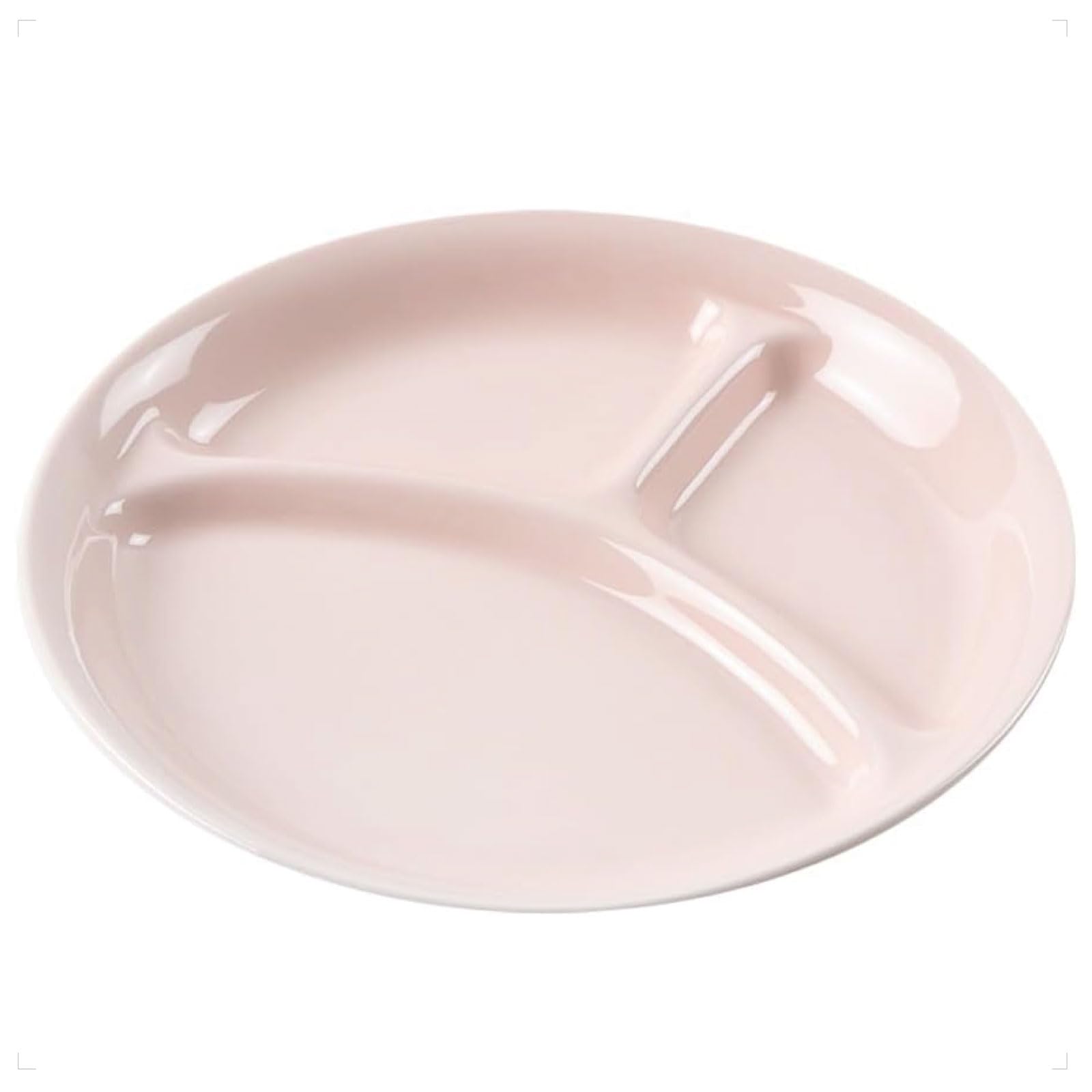 

22cm Three-Compartment Lunch Plate by Maruku Paju (Official) - Excellent Drainage, Shatter-Resistant, Children s Dishwasher and Microwave Safe,