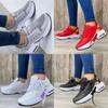 Athletic Womens Mesh Sneakers With Thick Sole And Closure For Casual Sport Wear