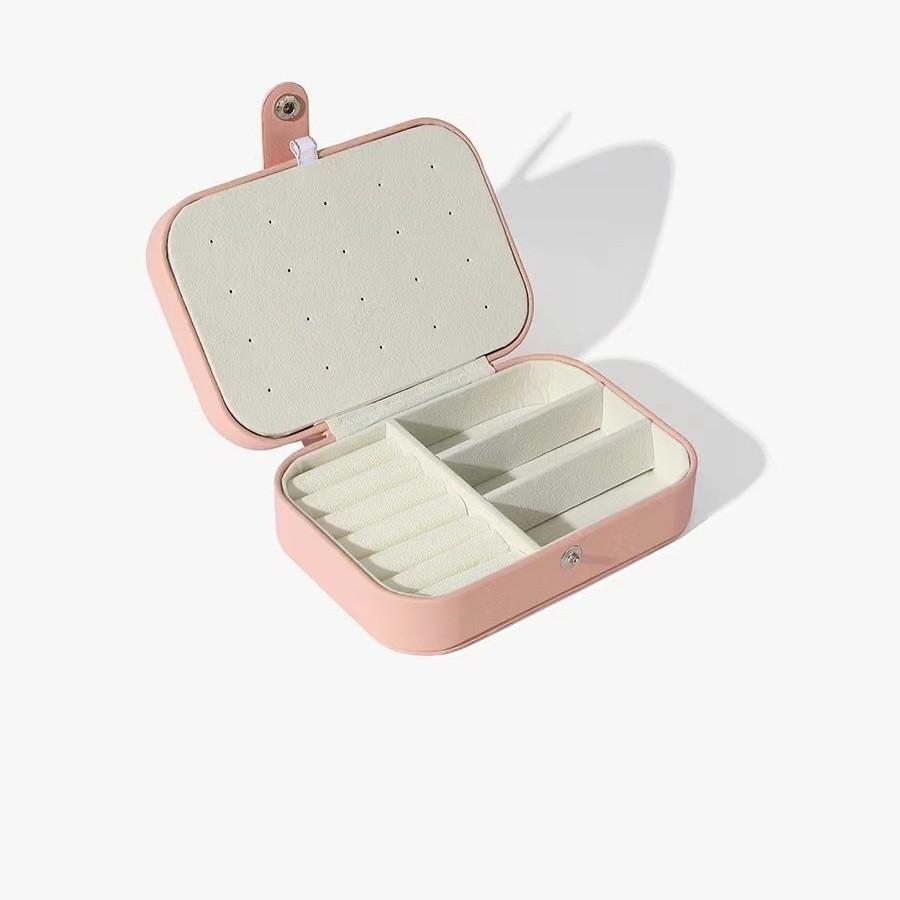 Highend Jewelry Storage Box With Double Layers For Earrings Rings Necklaces And Bracelets