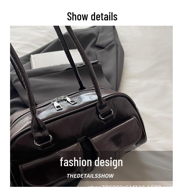 Korean Style Women's 2025 Retro Pillow Shoulder Bag