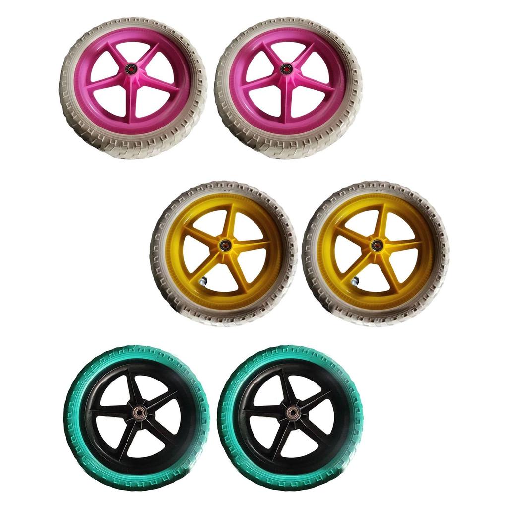 1 Pair Balance Bike Replacement Wheels Riding 27 cm Nonslip Training Wheels