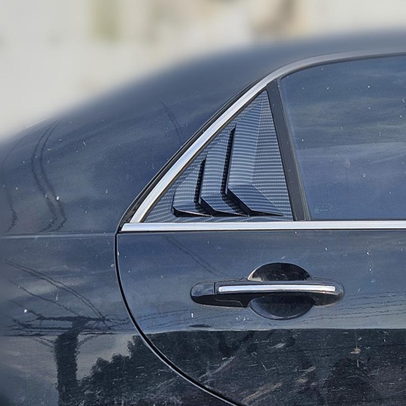 Für Honda Accord 7. Limousine 2003-2007 Auto Heckklappen-Jalousie Seitenfenster-Rollladenabdeckung Zierleiste Aufkleber Lüftungsschaufel ABS Karbonfaser-Stil