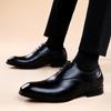 New Retro British Gentleman Pointed Black Brown Brogues Oxford Shoes For Men Designer Formal Wedding Dress Homecoming Footwear