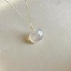 Natural Chalcedony Zodiac Pendant Necklace for All Ages