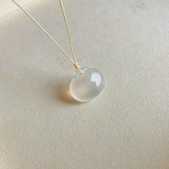 Natural Chalcedony Zodiac Pendant Necklace for All Ages